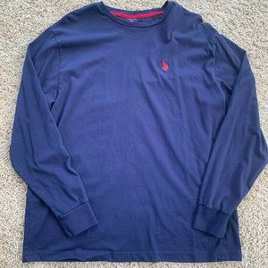Blue Long Sleeve Polo